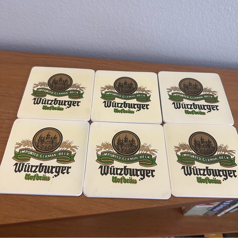 Set of 6 - Vintage Plastic German Beer coasters - made in Japan - Picture 5 of 8